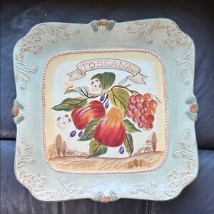 Decorative Toscana Ceramic Plate